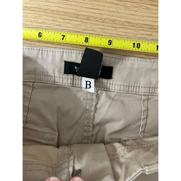 White House Black Market Pants Tan Skinny Leg Cut Cargo Pants Size 6 - Picture 11 of 16
